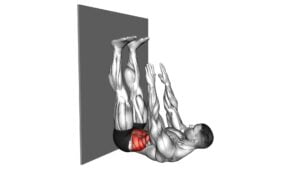 Lying Twist Toe Touch Against Wall - Video Exercise Guide & Tips