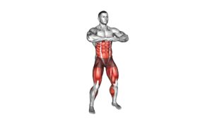 Obliques Twist High Knee and Kick (male) - Video Exercise Guide & Tips