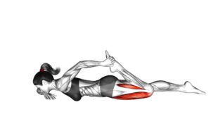 Quadriceps Lying Stretch (Female) - Video Exercise Guide & Tips