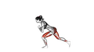 Rear Lunge Kickback (female) - Video Exercise Guide & Tips