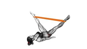 Resistance Band Lying Abduction (female) - Video Exercise Guide & Tips
