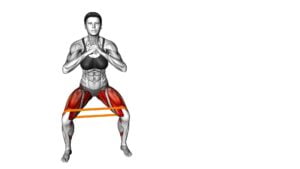 Resistance Band Side Walk Squat (female) - Video Exercise Guide & Tips