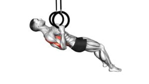 Ring Bent Knee Inverted Row (male) - Video Exercise Guide & Tips