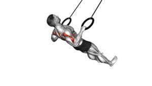 Ring Wide Grip Inverted Row on Floor (Male) - Video Exercise Guide & Tips