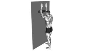 Roll Forearms Standing Against Wall - Video Exercise Guide & Tips