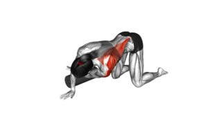 Roll Kneeling Upper Back Rotation (female) - Video Exercise Guide & Tips