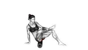 Roll Recumbent Hip External Rotator and Hip Extensor Stretch (CrossedLeg) (female) - Video Exercise Guide & Tips
