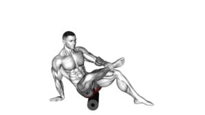 Roll Recumbent Hip External Rotator and Hip Extensor Stretch (CrossedLeg) (male) - Video Exercise Guide & Tips