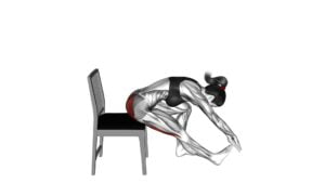 Seated Hamstring Stretch With Chair (Female) - Video Exercise Guide & Tips