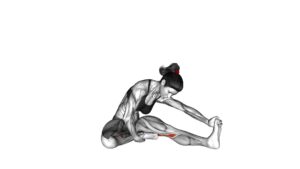 Seated Single Leg Hamstring Stretch (female) - Video Exercise Guide & Tips