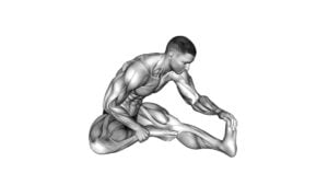 Seated Single Leg Hamstring Stretch (male) - Video Exercise Guide & Tips