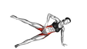 Side Bridge Hip Abduction (female) - Video Exercise Guide & Tips