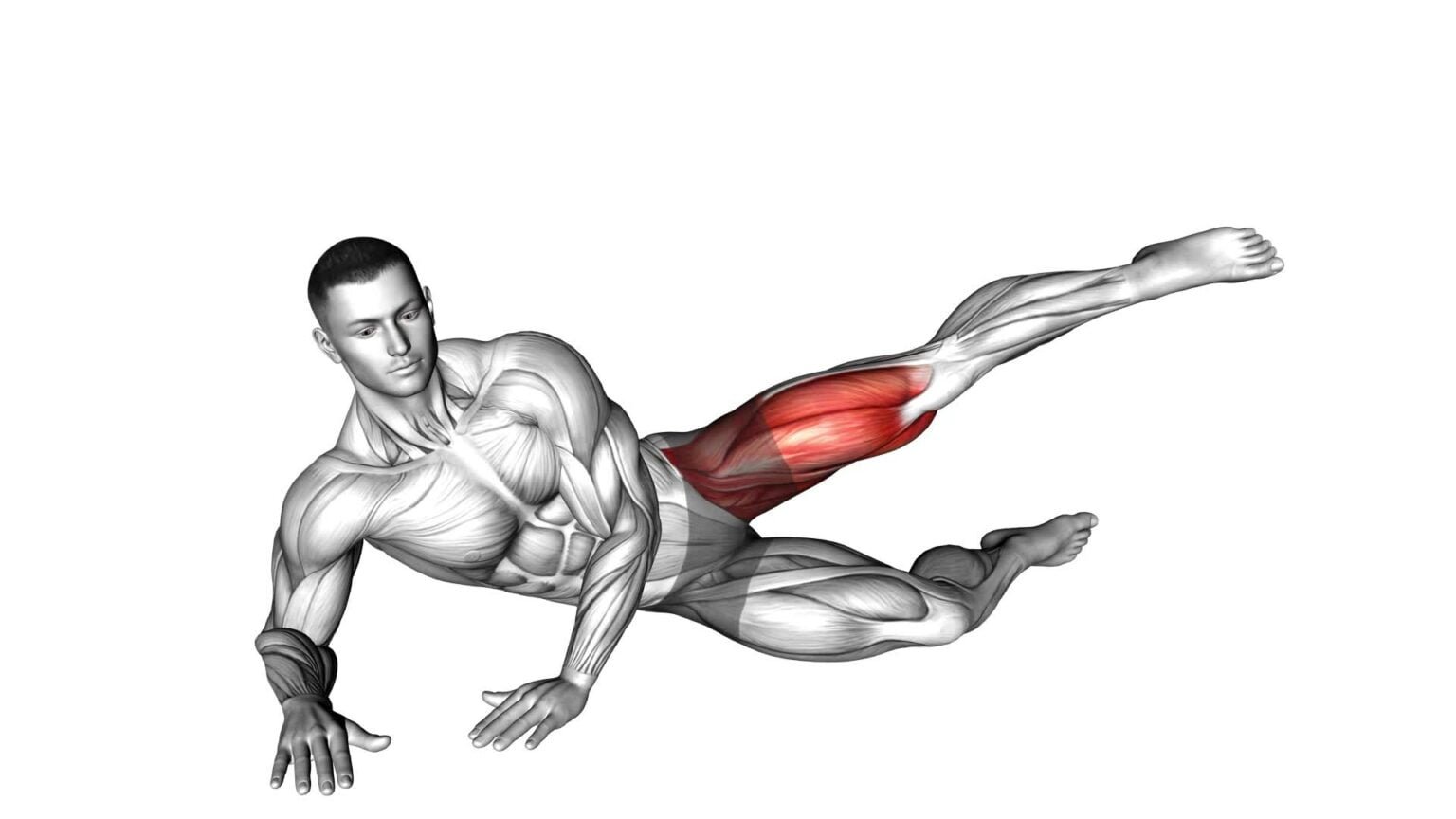 Side lying outward knee kick exercise guide tips