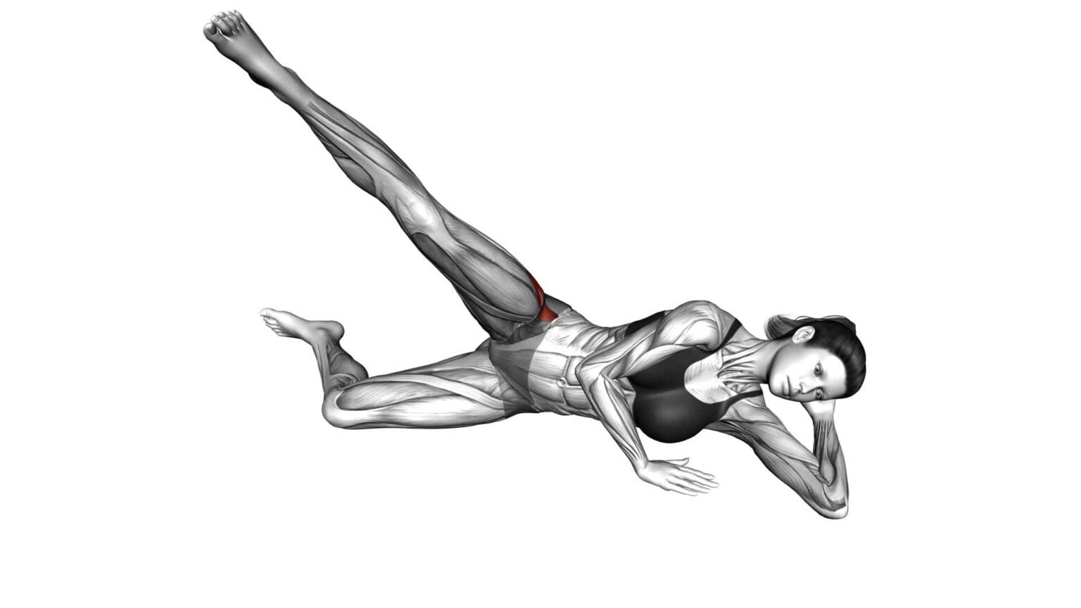 Side Lying T Thigh Raise: Video Guide & Tips For Female Fitness