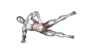 Side Plank Leg Lift (left) (male) - Video Exercise Guide & Tips