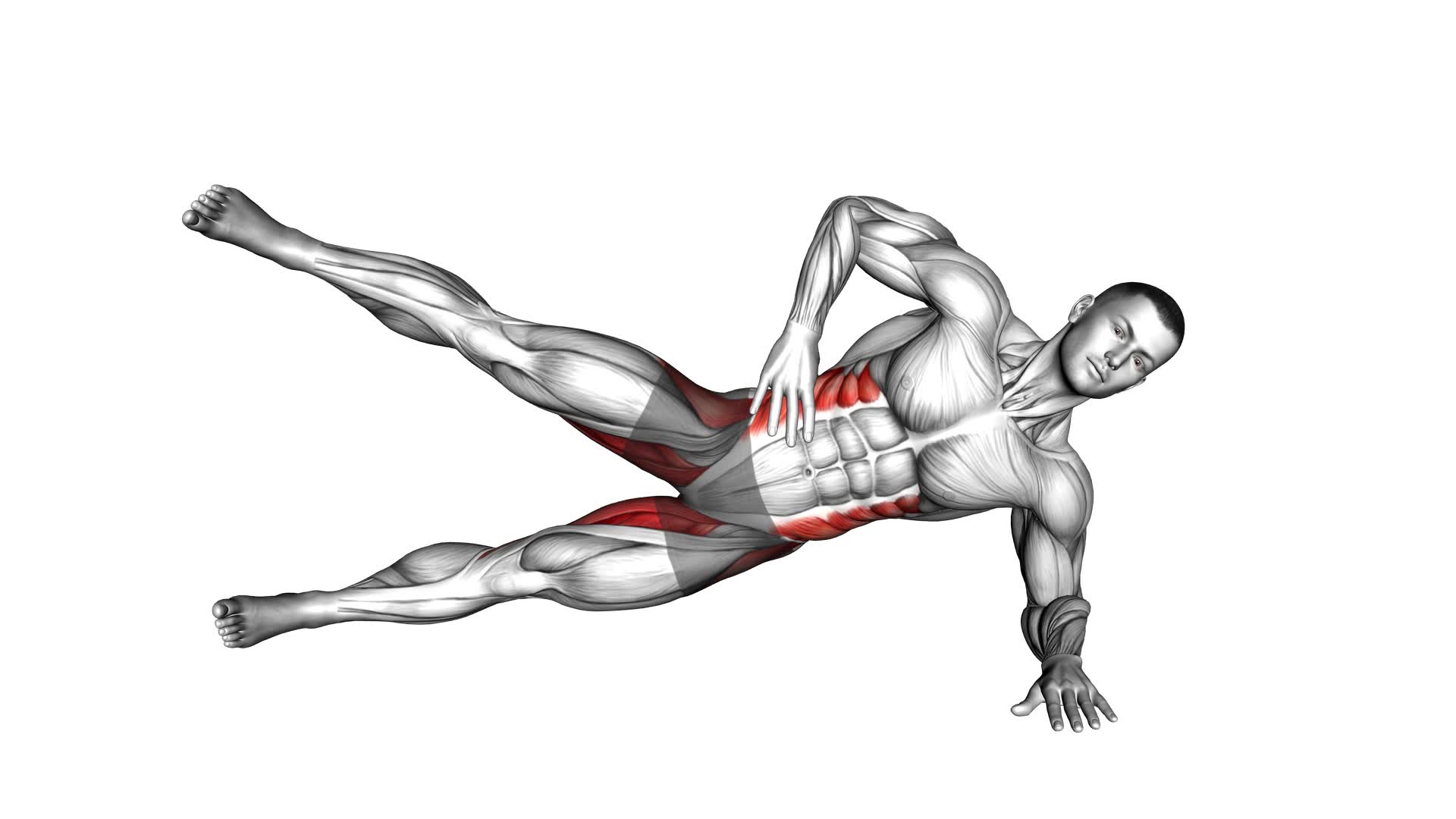 Side Plank Leg Lift (male) - Video Exercise Guide & Tips