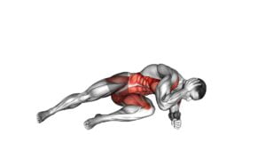 Side Plank Side Crunch (male) - Video Exercise Guide & Tips