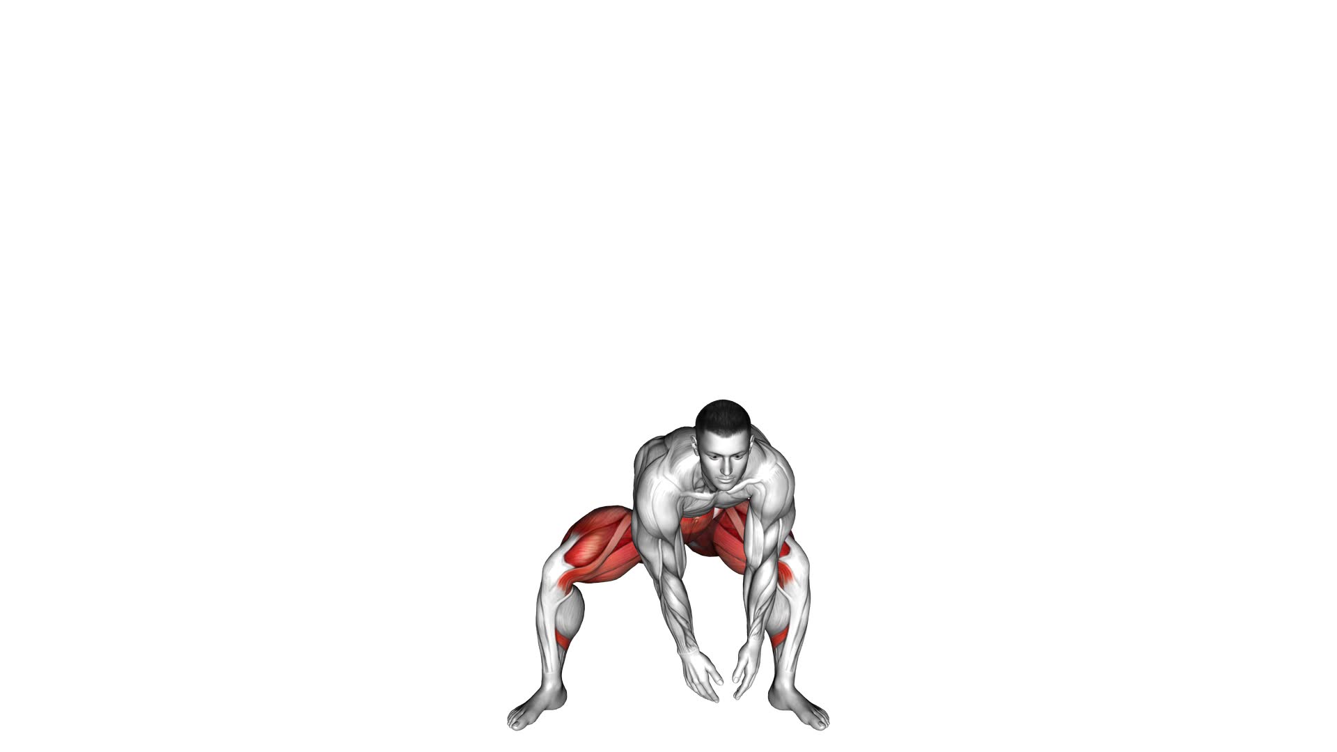 Side Squat Touchdown (male) - Video Exercise Guide & Tips