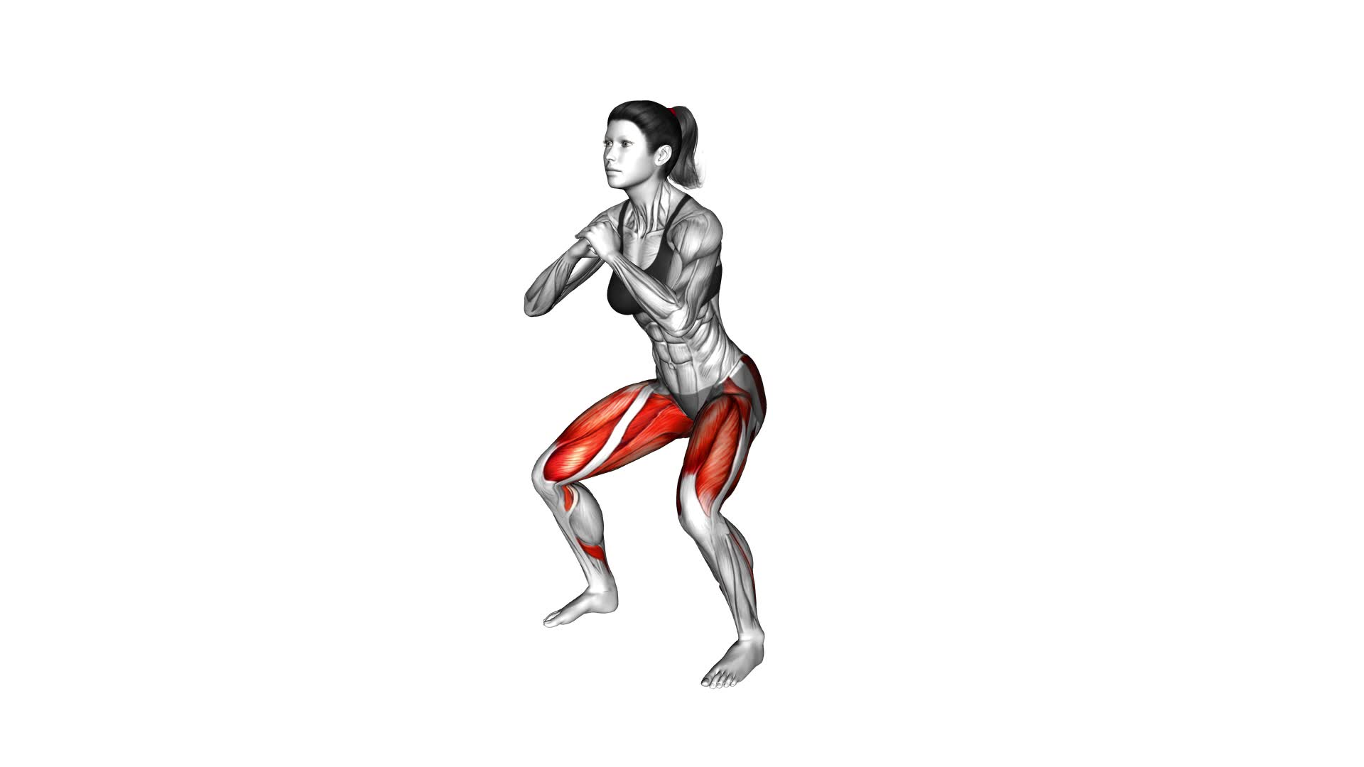 Side Step Squat (female) - Video Exercise Guide & Tips