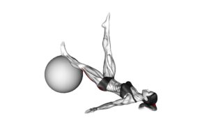 Single Leg Extension (On Stability Ball) (Female) - Video Exercise Guide & Tips