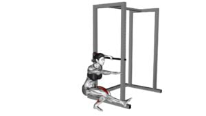 Single Leg Squat With Support (Female) - Video Exercise Guide & Tips