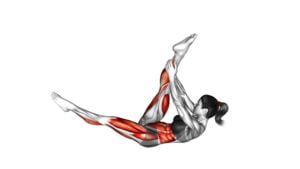 Single Straight Leg Stretch (female) - Video Exercise Guide & Tips