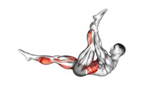 Single Straight Leg Stretch (male) - Video Exercise Guide & Tips