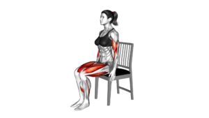 Sitting Arms Curl StepOut on a Chair (female) - Video Exercise Guide & Tips