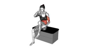 Sitting Side Crunch on a Padded Stool (Female) - Video Exercise Guide & Tips