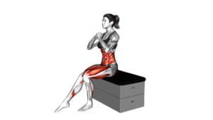 Sitting Stepout Knee Tuck on a Padded Stool (Female) - Video Exercise Guide & Tips