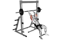 Smith Machine Incline Tricep Extension - Video Exercise Guide & Tips