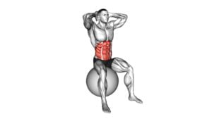 Spinal Stretch (On Stability Ball) (Male) - Video Exercise Guide & Tips