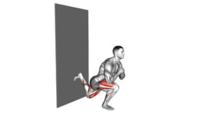 Split Squat Against Wall (Male) - Video Exercise Guide & Tips