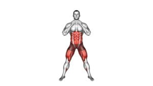 Squat and Double Knee To Elbow (male) - Video Exercise Guide & Tips