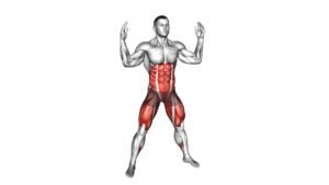 Squat Press Down Twist (male) - Video Exercise Guide & Tips