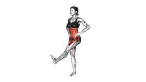 Standing Balance Hip Flexion (female) - Video Exercise Guide & Tips