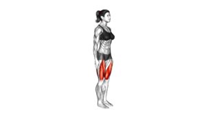 Standing Balance Quadriceps Stretch (female) - Video Exercise Guide & Tips
