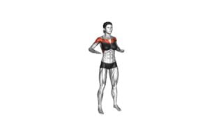 Standing Diagonal Reach and Chest Lift (female) - Video Exercise Guide & Tips