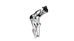 Standing Hamstring and Calf Stretch With Starp (Female) - Video Exercise Guide & Tips