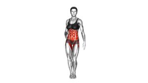Standing Hip Horizontal and Saggital Rotation (female) - Video Exercise Guide & Tips