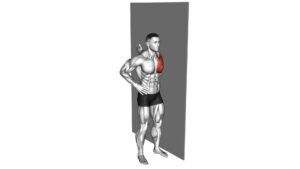 Standing One Arm Chest Stretch - Video Exercise Guide & Tips
