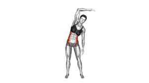 Standing Two Side Bend (Bent Arm) (Female) - Video Exercise Guide & Tips