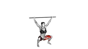 Stick Overhead Full Sumo Squat Stretch (female) - Video Exercise Guide & Tips