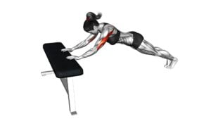 Triceps Press (Head Below Bench) (female) - Video Exercise Guide & Tips