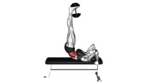 Weighted Dumbbell Lying Flat Hip Raise (female) - Video Exercise Guide & Tips