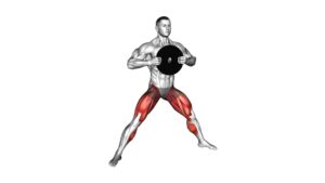 Weighted Plate Cossack Squat (male) - Video Exercise Guide & Tips