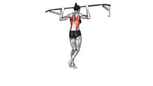 Wide-Grip Rear Pull-Up (female) - Video Exercise Guide & Tips