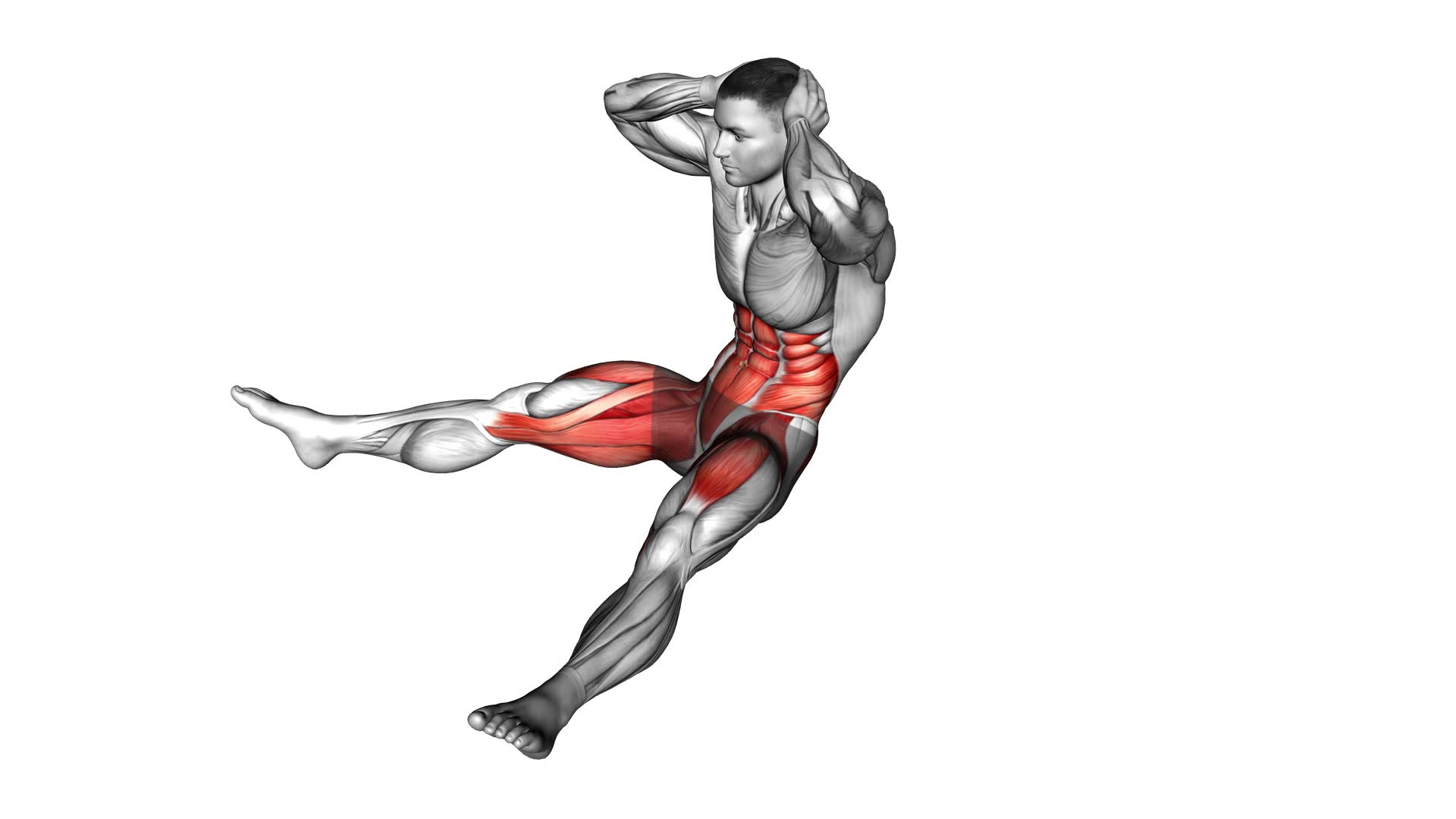 Wide Leg Sit-up (male) - Video Exercise Guide & Tips