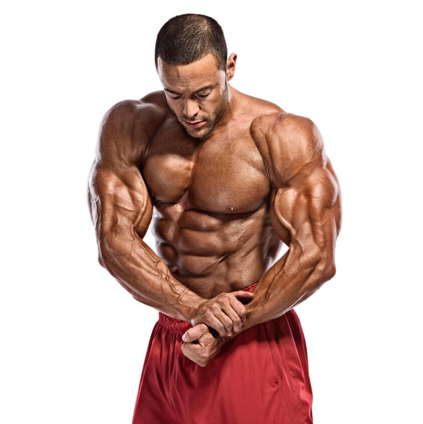 Body Builder Flexing Muscles 1