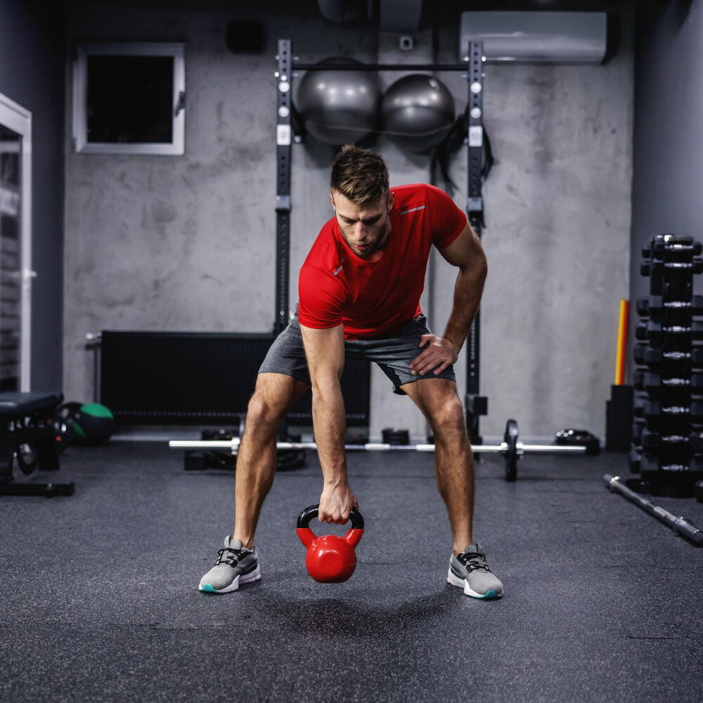Cross Fit Training With Kettle Bell Lifting
